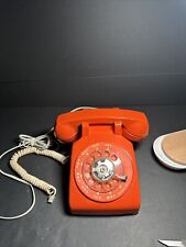 VTG Western Electric Bell System Rotary Dial Telephone Orange 500 Not Tested picture