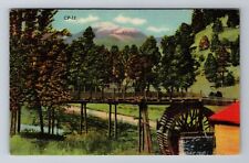 Ruidoso NM-New Mexico, Old Mill, White Mountain, Antique, Vintage Postcard picture