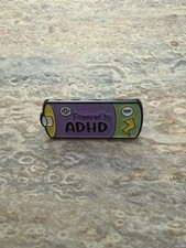 Powered by ADHD Enamel Pin Lapel Pin picture