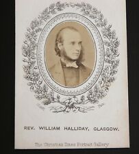  Reverend William Halliday Glasgow Scotland CDV Portrait Antique Albumen Print  picture