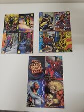 1994 1995 Fleer SPIDERMAN Marvel UNIVERSE MASTERPIECES  Uncut Promo CARD  3 shts picture