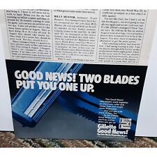 1978 Gillette Good News Razor Blades Ad Vintage Original picture