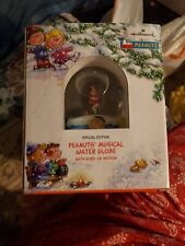 Hallmark Peanuts Musical Water Globe Wind-Up Motion SPECIAL EDITION in box  picture