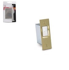 Electrical Door Switch SPST Normally On Momentary 16A 125V Brass White picture