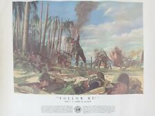 1954 Print of the 1954 Follow Me Leyte Philippines US Army Poster 24x20 - 21-43 picture