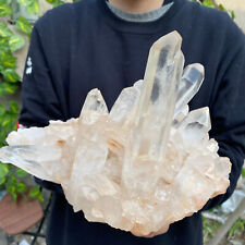 4lb Natural Clear White Quartz Crystal Cluster Rough Specimen Healing picture