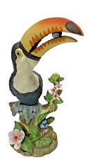 Vintage Toucan Tropical Colorful Ceramic Bird Figurine Home Decor 9