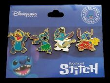 Disney DLRP - Stitch Booster 4 Pin Set - STITCH as GODZILLA ALIEN ELVIS & HULA picture