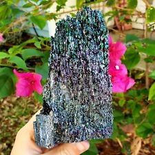 Carborundum silicon carbide rainbow mineral crystal healing gemstone - pc #14 picture