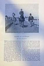 1892 Horse Racing in Australia Flemington Course Melbourne Cup illustrated picture