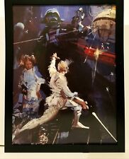 Star Wars 1977 novel cover by John Berkey 9x12 FRAMED Art Print Movie Poster picture