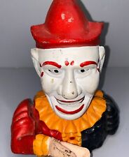 Vintage The Book Of Knowledge Humpty Dumpty Clown Cast Iron Mechanical Bank picture