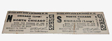 CNS&M NORTH SHORE LINE UNUSED CHICAGO LOOP TO NORTH CHICAGO TICKET picture