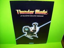 THUNDER BLADE Original 1988 Video Arcade Game Promo Sales Flyer Sitdown Retro picture