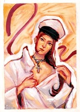 Gender Fluid Ice Cream Man - 7x9 Painted + Signed Original Art by S Hashok w/COA picture