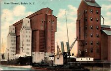 Postcard Grain Elevators in Buffalo, New York picture