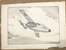USAF Military Plane 1983 Original Production Concept Art by Ken Downs Jr 22