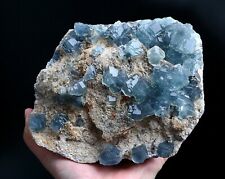 2217g NATURAL Rare Blue Green Cubic Phantom Window FLUORITE Mineral Specimen picture