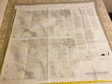 Vintage Survey Map - Quadrangle, New Mexico & Arizona Barium Concentrations picture
