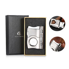 Galiner Stainless Steel Cigar Cutter Knife Cigar Hole Punch Portable Gift Box picture