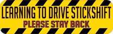 10in x 3in Learning to Drive a Stick Shift Magnet Vinyl Car Sign Magnets picture