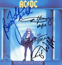 AC/DC Signed CD Cover Who Made Who AFTAL OnlineCOA picture