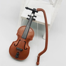 1pc Mini Violin Ornament Resin Musical Instrument Dollhouse Desktop Home Decor picture