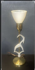 *RARE* Vintage Deco Gazelle Lamp By Rembrandt Lamps Circa 1950 picture