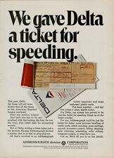 1968 Addressograph Ticket Imprinter Delta Airline Ten Million Vintage Print Ad picture