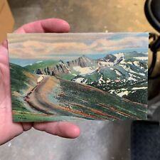 Trail Ridge Road Rocky Mountain National Park Colorado Vintage Postcard Panorama picture