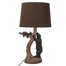 PT Black Bears on a Tree Desk Lamp picture