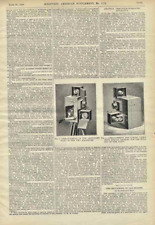 1898 Chrono Photography History Antique Apparatus Steel Engraving Article picture