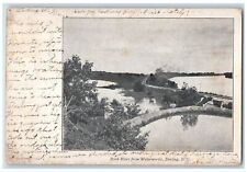 1906 Rock River From Waterworks Scene Sterling Illinois IL Posted Postcard picture