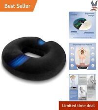 Premium Ergonomic Memory Foam Donut Pillow - Tailbone Pain Relief - 17.7