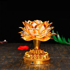 1pc Traditional Home Decoration USB Lotus Lamp Buddha Supplies Buddhist Temple picture