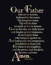 JESUS CHRIST LORDS PRAYER GOD FATHER SON HOLY SPIRIT 8.5X11 PHOTO PICTURE POSTER picture