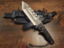 Dwaine Carrillo AirKat Blade Apache AP11, Tactical Fixed Blade, Leather Sheath picture