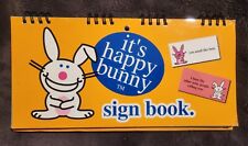 It's Happy Bunny JIM BENTON  sign book FLIP desk or wall signs #1444 funny 10x6 picture