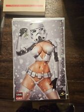 ZIRTY GIRLZ#1 C2E2 EXCLUSIVE STORM TROOPER HOLIDAY COSPLAY NATHAN SZERDY SIGNED picture
