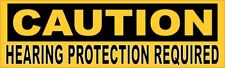 10x3 Caution Hearing Protection Required Sticker Car Truck Vehicle Bumper Decal picture