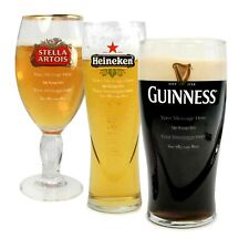 Fully Licenced Genuine Personalised / Engraved Branded Beer Pint Glasses picture