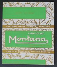 CHOCOLATE MONTANA Milk Hazelnuts French Chocolate Label picture