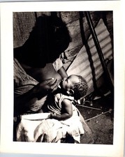 Mother Child Breastfeeding Silver Gelatin Print Mid-Century Documentary picture