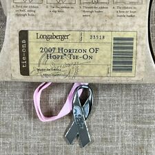Longaberger 2007Horizon of Hope Basket Tie-On - New picture