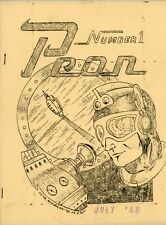 PEON Mimeozine Fanzine - July 1948 #1 SCI FI FANTASY VERY Rare Publication VG picture