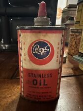 Vintage Boye Needle Co Stainless Oil Can Sewing Machine Advertising picture