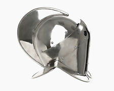 16 Gauge Medieval Roman Armour  SCA Gladiator Stainless Steel Secutor Helmet  picture