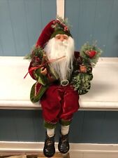 Christmas 22” Sitting Santa Figure Celebrate It 2019 Decoration  St. Nick picture
