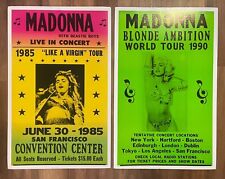 Madonna Concert Tour Poster 1990 Blonde Ambition and 1985 Like A Virgin 14