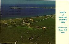 Vintage Postcard- NORTH OF HIGHLAND CAMPING AREA, NORTH TRURO, CAPE COD, MA. picture
